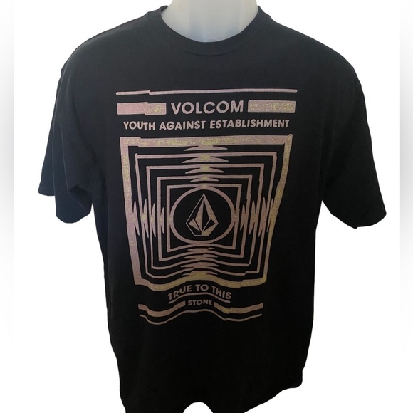 VOLCOM “Stone “True to This” Skate Tee Shirt Boys L Large 14 - Picture 1 of 5